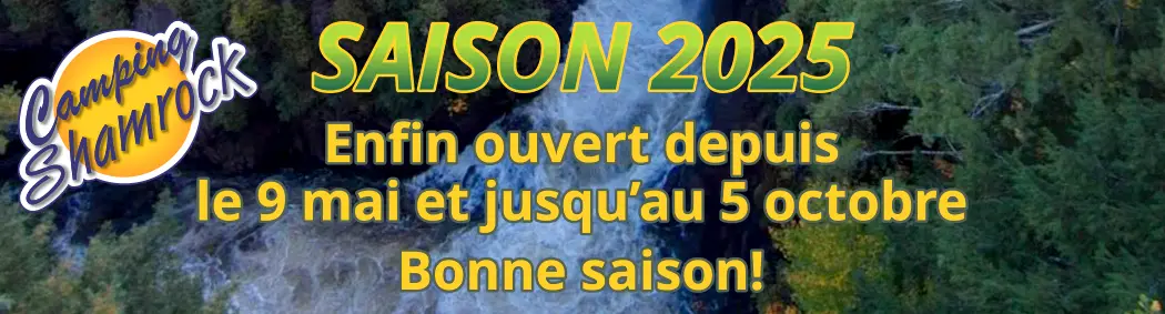 ouverture Camping Shamrock 2025